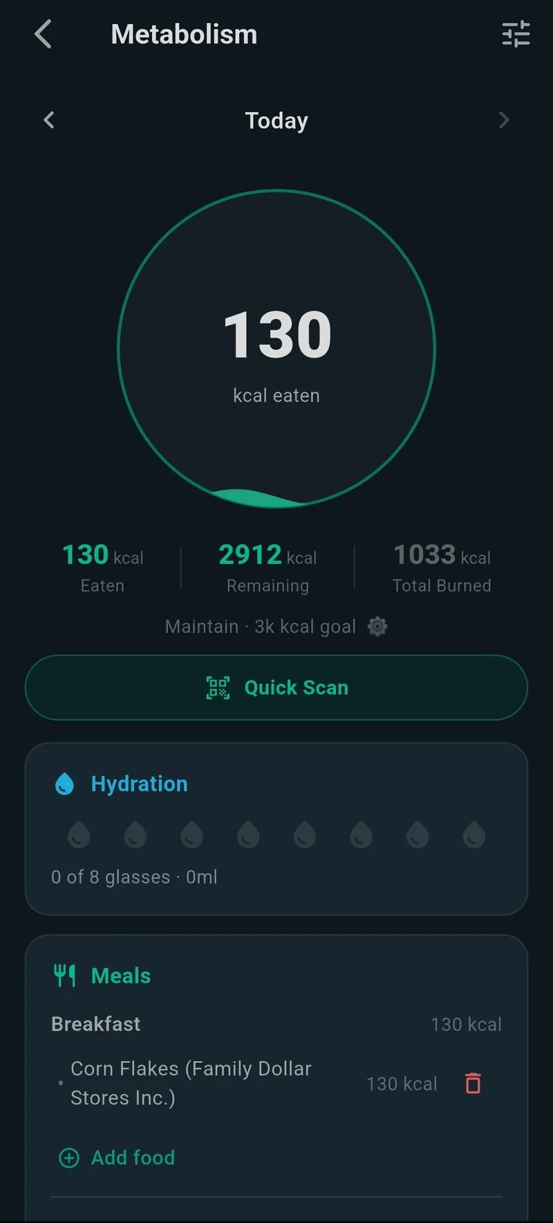 Meal logging and label scanning in the NU._.IRA app